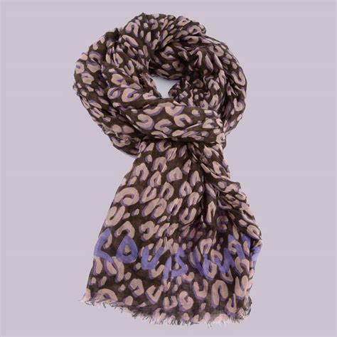 louis vuitton pink leopard print scarf|louis vuitton cheetah scarf.